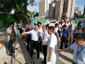 市委副書記、政法委書記陳浩一行視察一院改擴(kuò)建項(xiàng)目